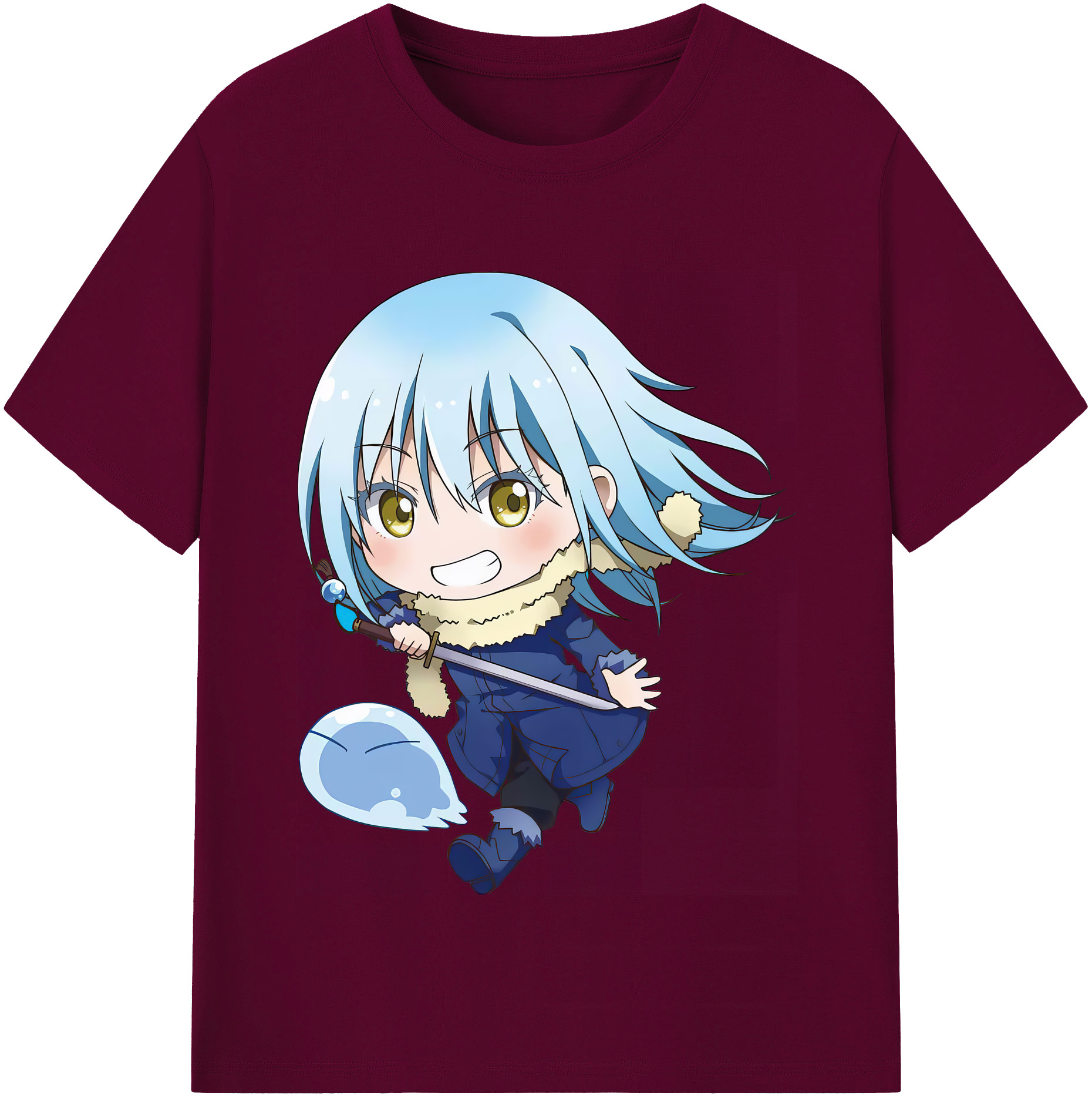 （画像用） 転スラ Regarding Reincarnated to Slime レディースカジュアルプリントTシャツ（綿100％）